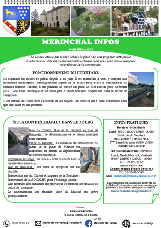 NEWSLETTER AOUT 2022