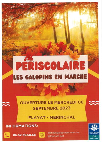 PÉRISCOLAIRE LES GALOPINS EN MARCHE