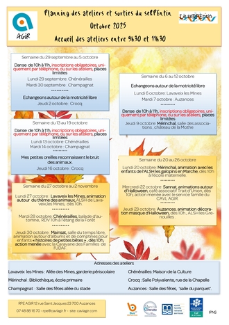 PLANNING RPE OCTOBRE