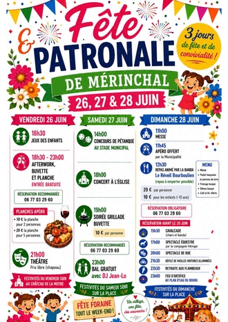 FETE PATRONALE DE MERINCHAL
