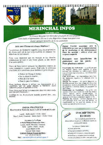 NEWSLETTER AOUT 2026