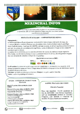 NEWSLETTER OCTOBRE 2026