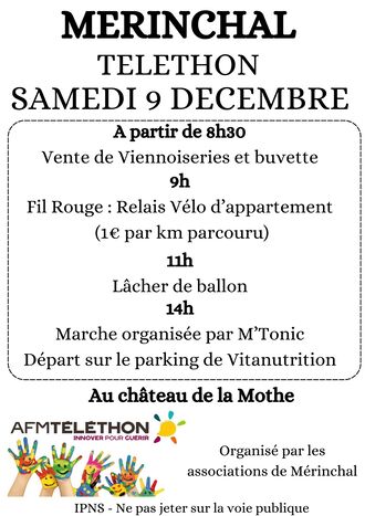 TELETHON - SAMEDI 09 DECEMBRE