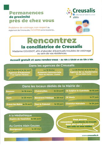 RENCONTRE LA CONCILIATRICE DE CREUSALIS