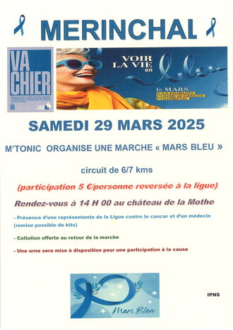 MARCHE &quote;MARS BLEU&quote; ORGANISE PAR M'TONIC