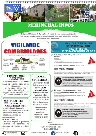 NEWSLETTER AOÛT 2025