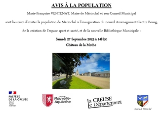 INAUGURATION DU NOUVEL AMENAGEMENT CENTRE BOURG