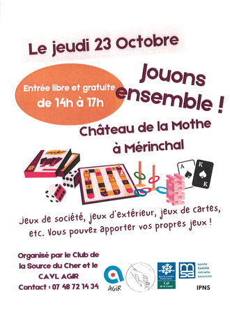 Le Club de la Source du Cher et CAVL AGIR