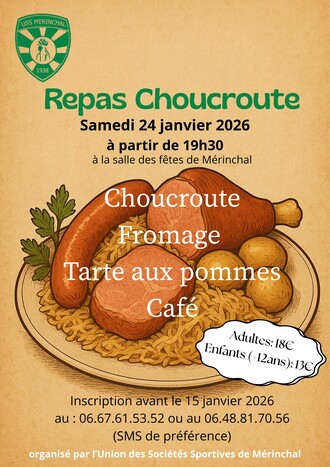REPAS CHOUCROUTE ORGANISE PAR L'USSM