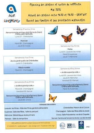 ATELIERS DU seRPEntin - MAI 2026