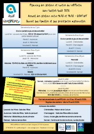 ATELIERS DU seRPEntin - JUIN 2026