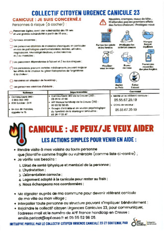 COLLECTIF CITOYEN URGENCE CANICULE 23